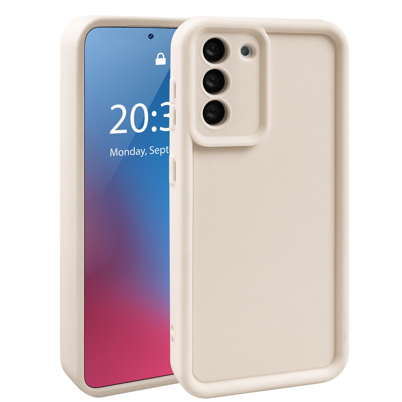 HMSSIQI Soft Case for Samsung Galaxy S21+ / S21 Plus 5G (6.7-Inch), Flexible Liquid Silicone Matte Back Cover Shockproof Phone Case, Camera Protection