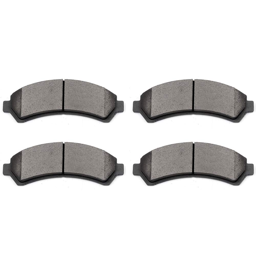 cciyu D726 Ceramic Front Brake Pad Set Fit For 97-05 For Chevrolet Blazer,98-04 For Chevrolet S10,97-05 For GMC Jimmy,98-04 For GMC Sonoma,98-00 For Isuzu Hombre,97-01 For Oldsmobile Bravada