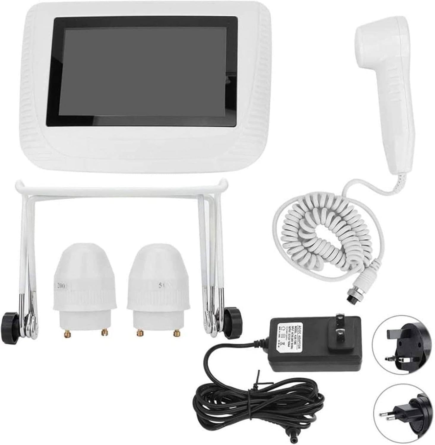 Analizzatore di Capelli della Pelle, Schermo LCD da 5 Pollici, analizzatore di Capelli per diagnosi della Pelle Digitale, Scanner di analisi, Macchina per l'analisi dei Capelli Ricaricabile
