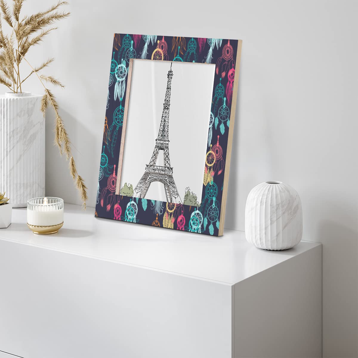 Amazon.co.jp: 11 x 14 写真フレーム エスニック 落書きイラスト 壁と