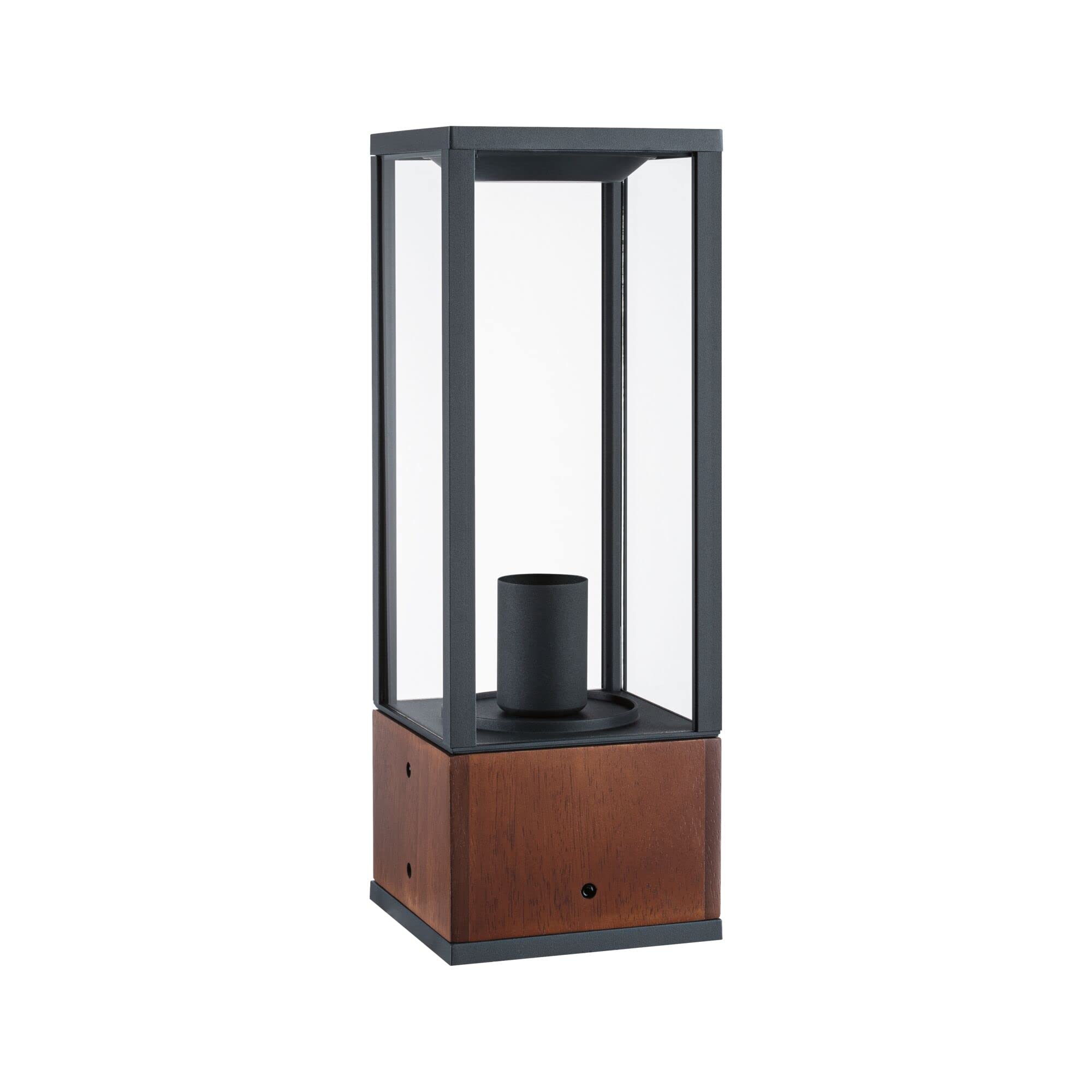Paulmann 94675 Lampada LED per esterni oggetto luminoso Timba IP44 400mm paletto d’illuminazione senza lampadina angolare max. 60 W Outdoor legno E27