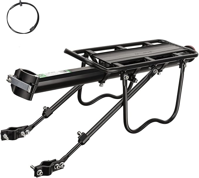 Amazon.com : ROCKBROS Rear Bike Rack Bike Cargo Rack Adjustable Bicycle ...