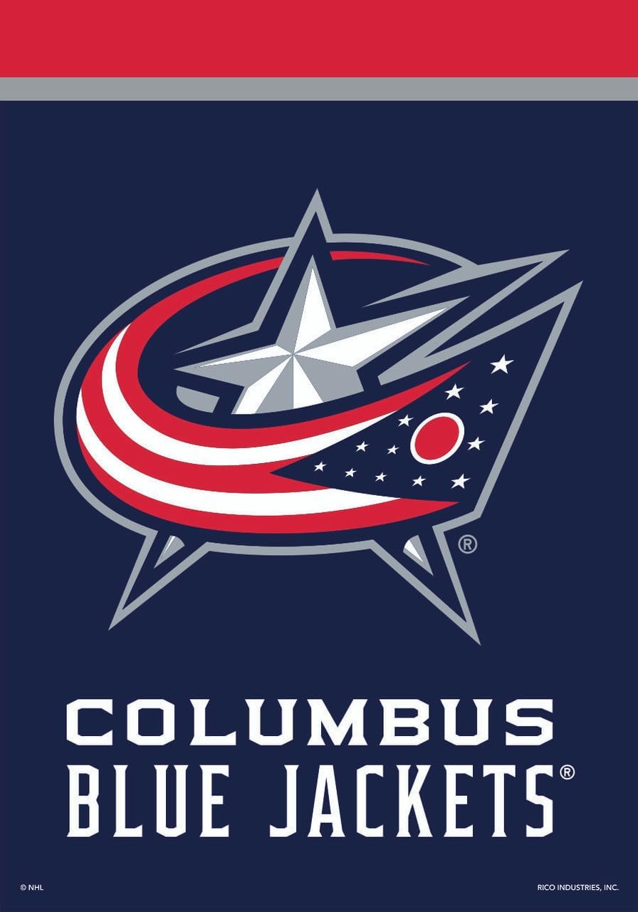 Briarwood Lane House Flag 40x28 For Outdoor Columbus Blue Jackets Nhl Licensed House Flag