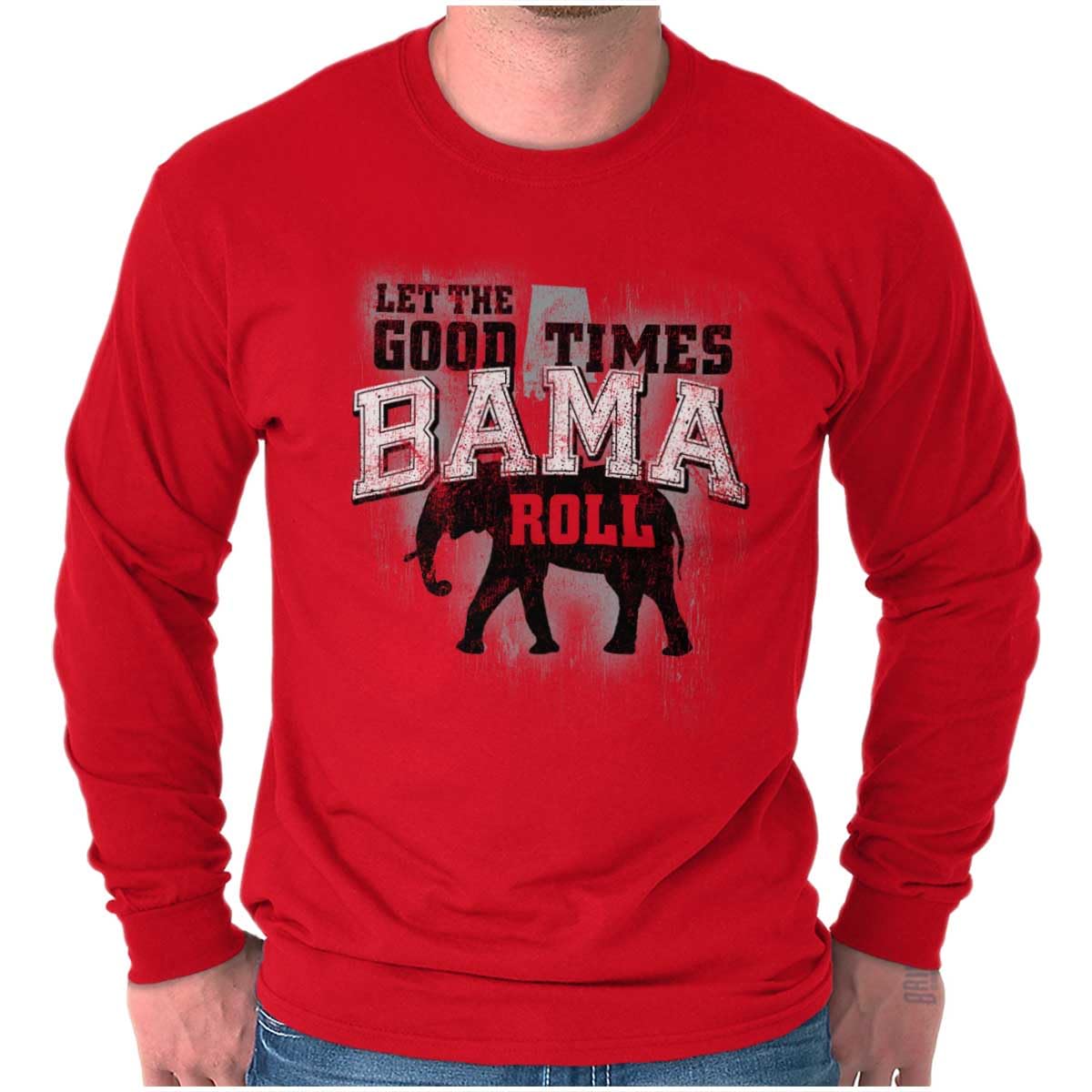 Brisco Brands Let The Good Times Roll Cool Alabama Long Sleeve Tshirt Men Women