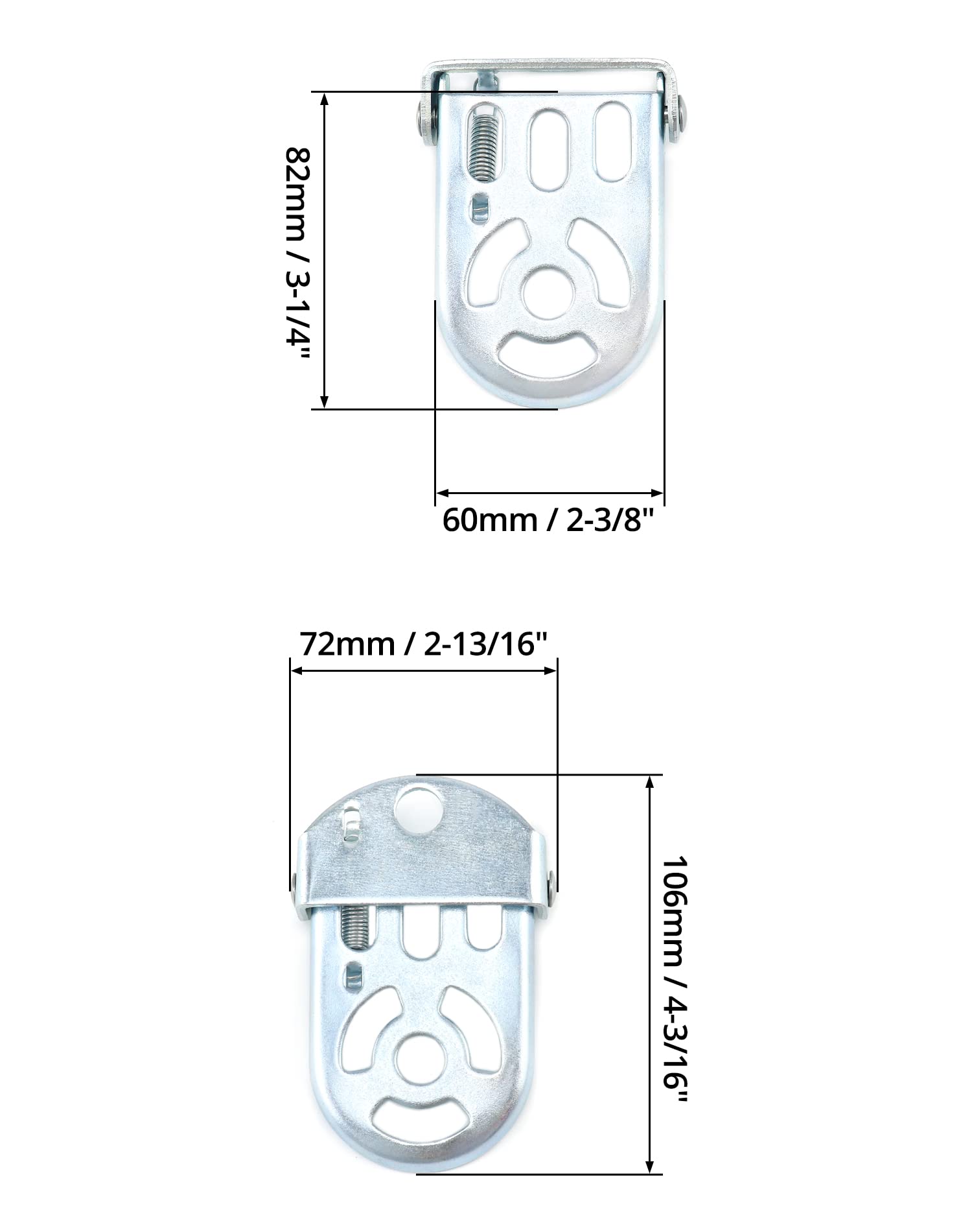 QWORK® 1 Paio Poggiapiedi Posteriori Bicicletta, Poggiapiedi Bici Universale per Sedile Posteriore Bici