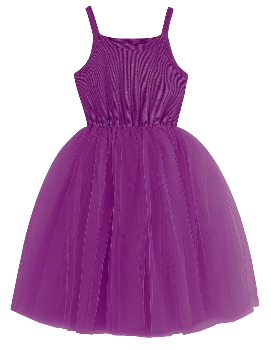 GSVIBK Baby Girls Tutu Dress Toddler Tulle Tutu Dress Infant Tulle Dresses Princess Party Dress 580 Purple 80