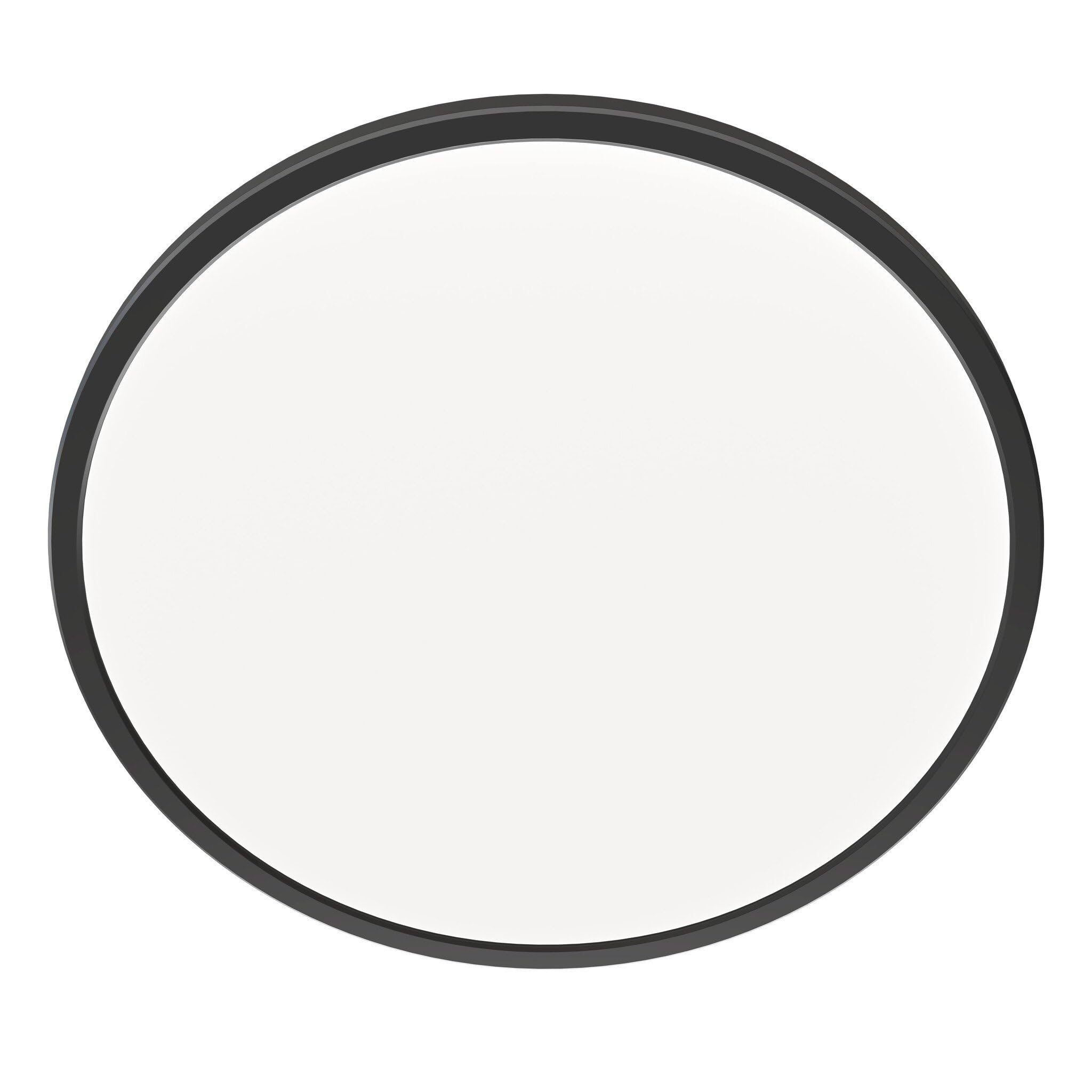 Ledvion Black - Led Ceiling Light (Ø42cm, 24W, 2700K, 2040 Lumen) Ip44, Integrated Led, Surface-Mounted Spotlight