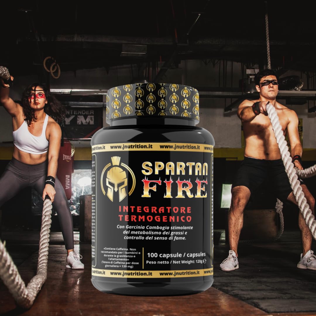 FIRE termogenico, brucia grassi con Garcinia Cambogia e controllo del senso di fame, Indicato per diete ipocaloriche destinate al dimagrimento.. (100)