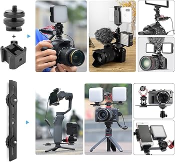 Amazon | JEBUTU カメラプレート カメラ 2台 設置可能 シュー