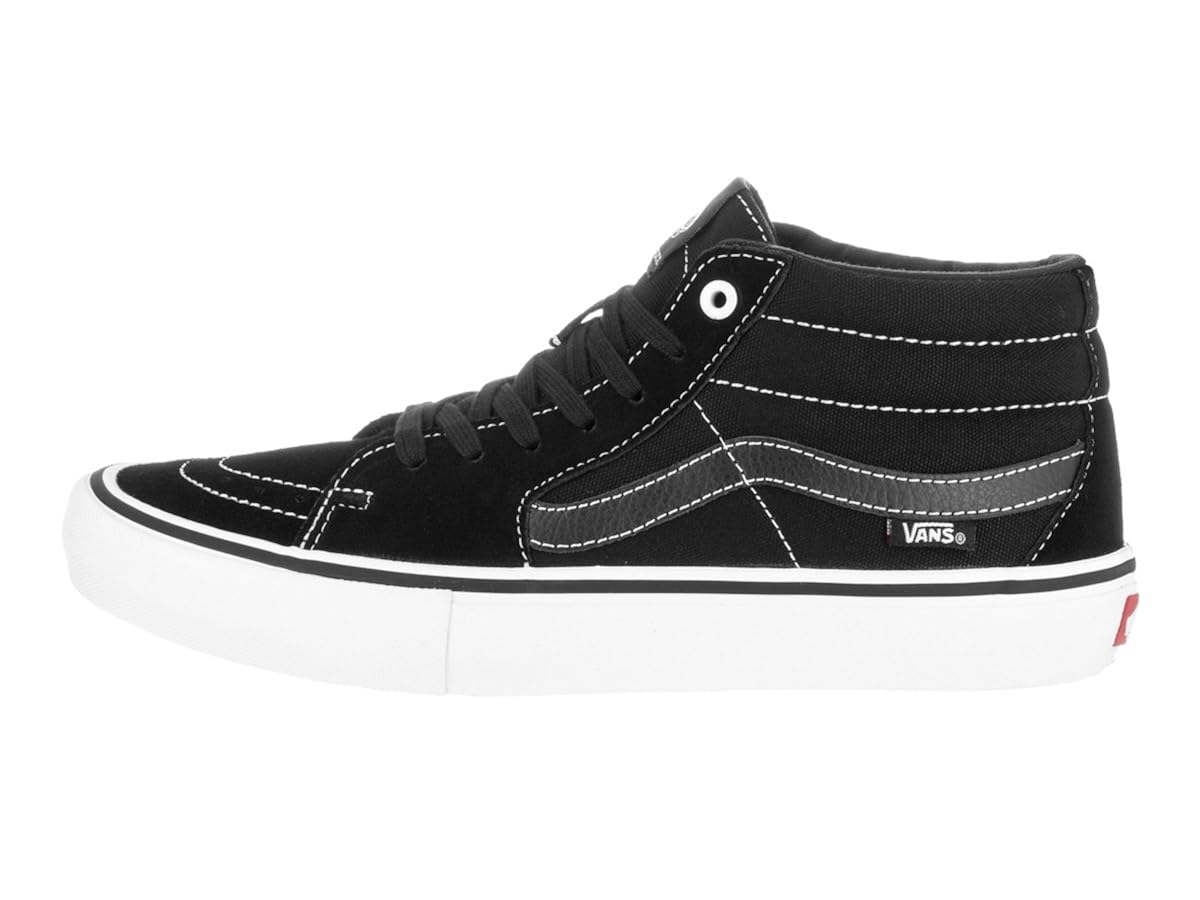 vans mid cut black