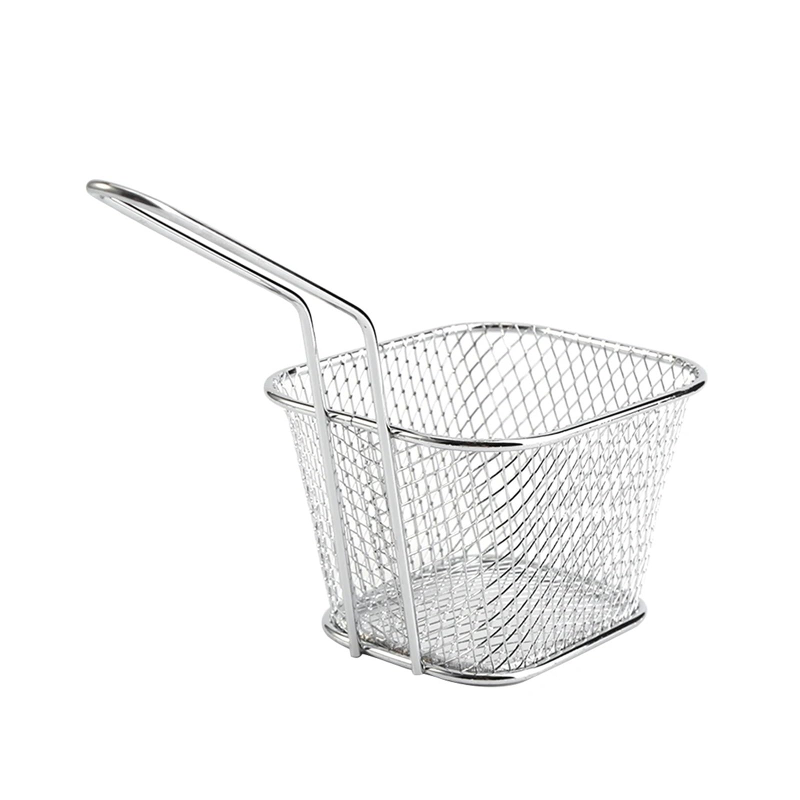 colador acero inoxidable 8 cestas for servir papas fritas, mini colador de acero inoxidable for presentación alimentos