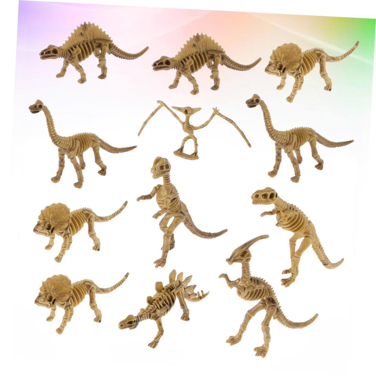 VICASKY 36pezzi Figure Di Scheletri Di Dinosauro Giocattoli Educativi Per Ragazzo Ragazza Decorazioni Uniche Per Casa e Per Attività Didattiche e Giochi Creativi