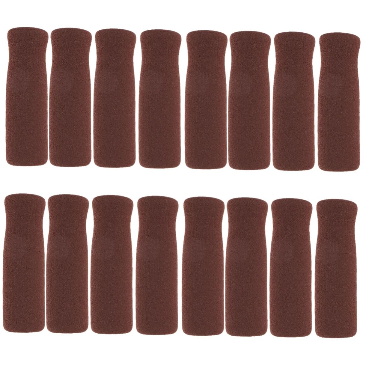 NULYLU 4sets Comfort Grip Cane Handle Cover Brown Nonslip Replacement for Walking Stick Handle Wraps 4pcs*4