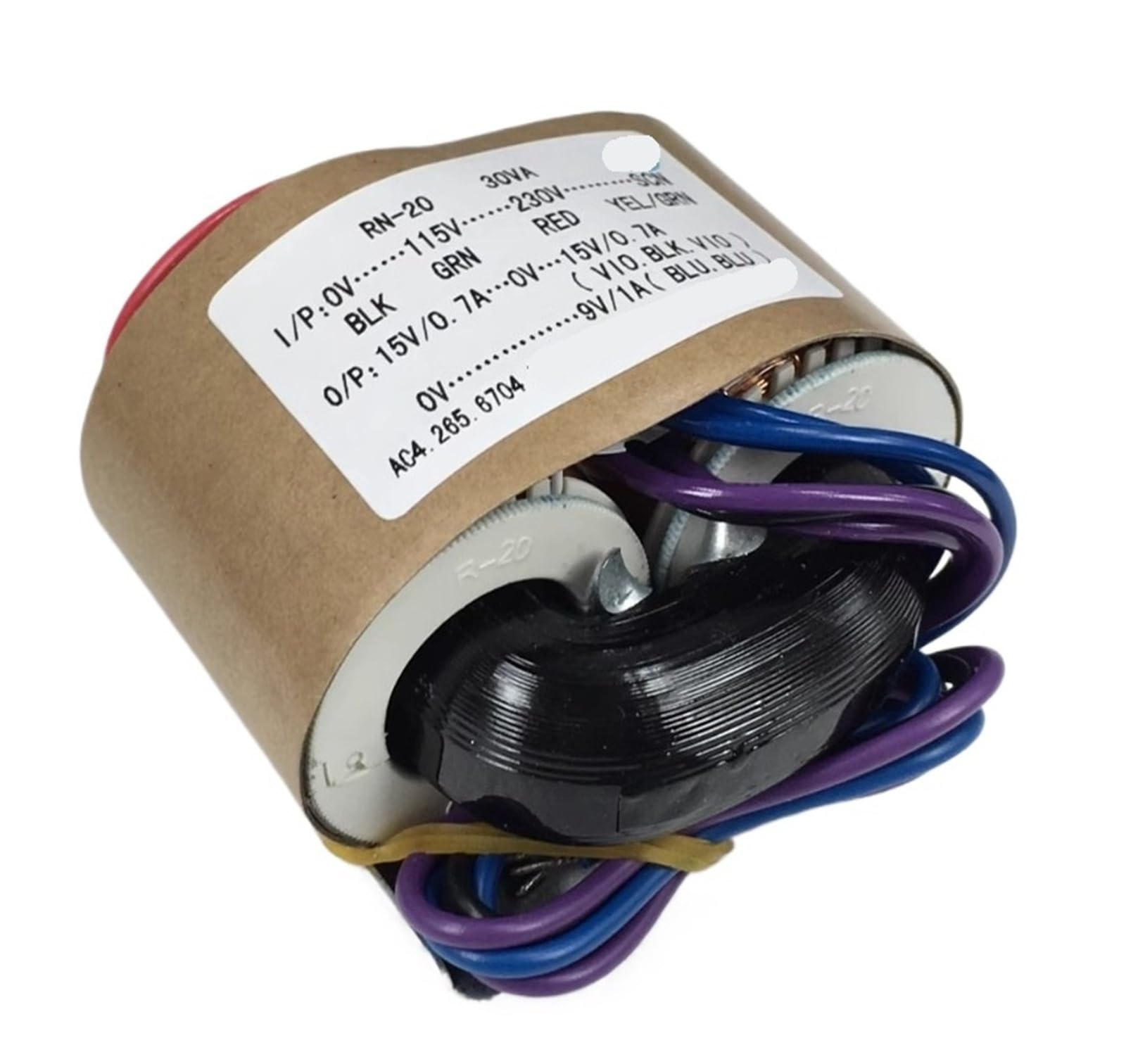 Amazon.co.jp: Rコアトランス、20Wデュアル15V R20 115-230Vから15V-0