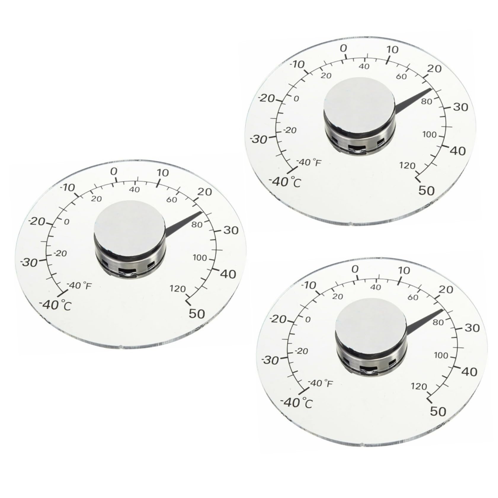 Happyyami 3st Zeigertemperaturanzeige Celsius Barometer Für Zu Hause Außentemperaturanzeige Temperaturmessgerät Aufkleber Temperaturanzeige Wetterstock Thermometer Wählen Batterie