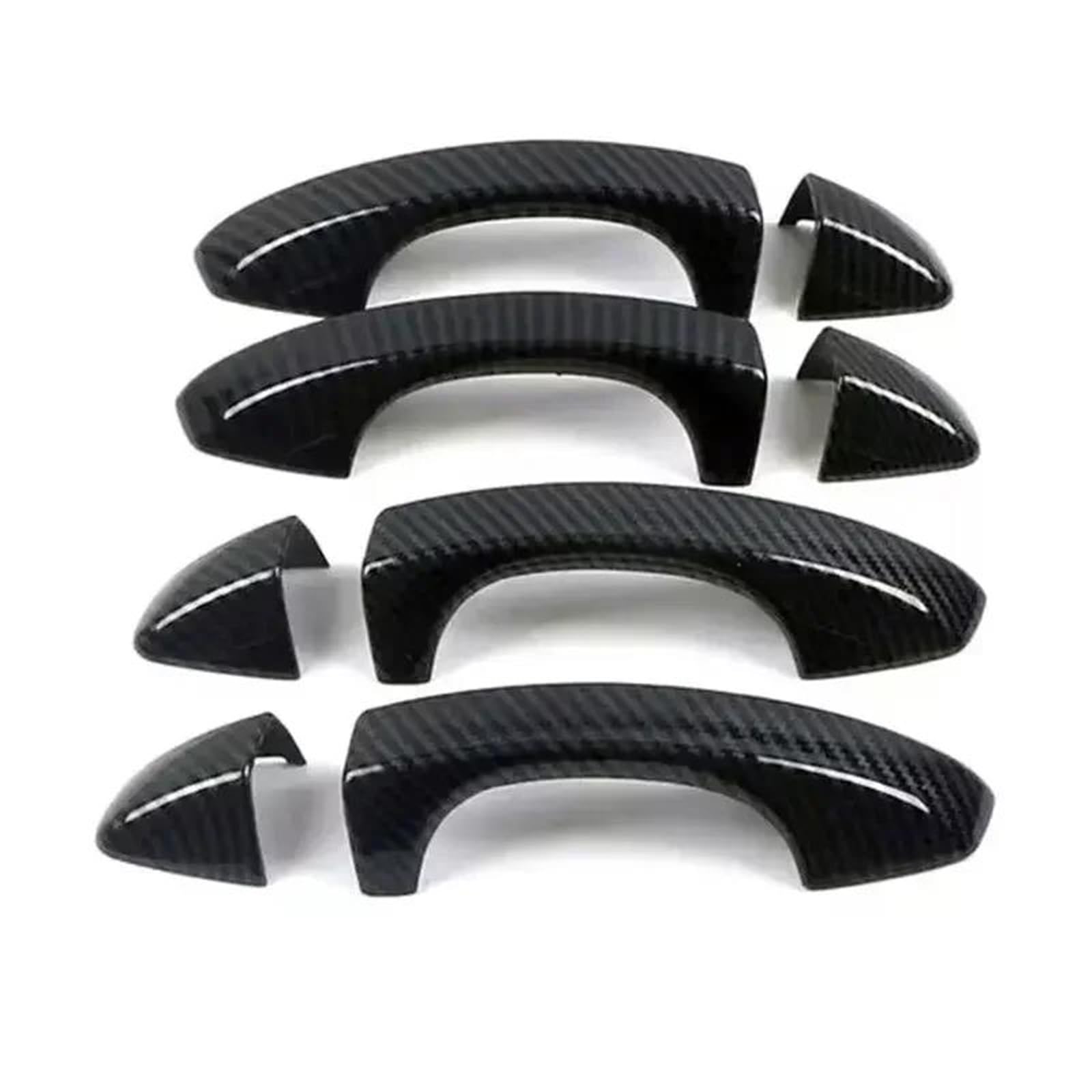 YUEYZHK Car Smart Door Handle Cover Sticker Moulding Trim Exterior Protective Decor for Skoda for Octavia A7 2014 2015-2019(Type D)