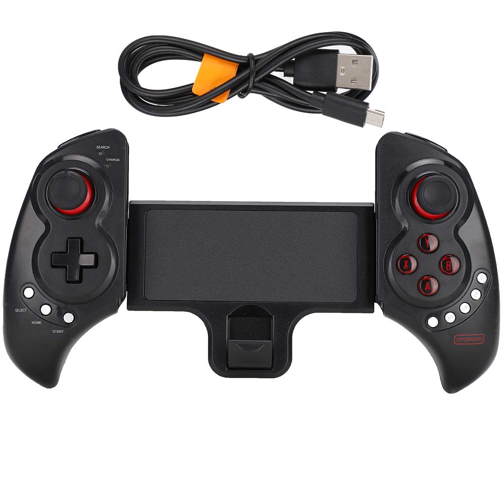Mango de Juego, ABS Flexible 5 Botones Multimedia, transmisión inalámbrica Bluetooth 4.0, Controlador de Gamepad, para teléfono móvil, Tableta, computadora