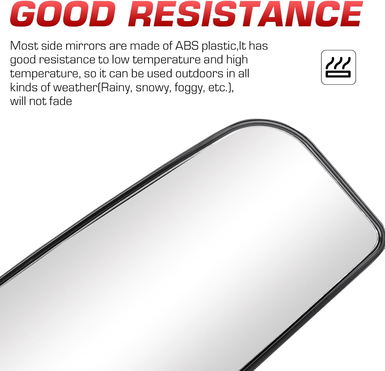 Passenger&Drive Side Heated Lower Mirror Glass for Towing Type Mirror for Ford F150 Truck 2015-2020, Ford F250 F350 Super Duty F450 F550 Truck 2017-2020