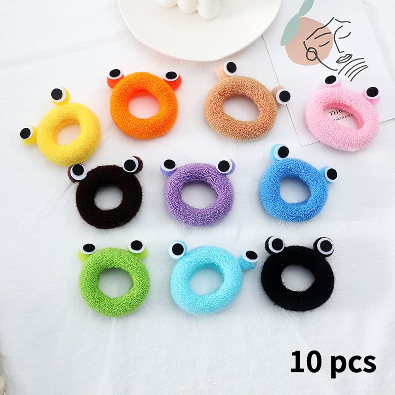 Miniatura 2 de Lazos para el cabello de rana para cabellos gruesos, bandas elásticas para el cabello para mujeres, lazos para el cabello Kawaii Y2k, accesorios