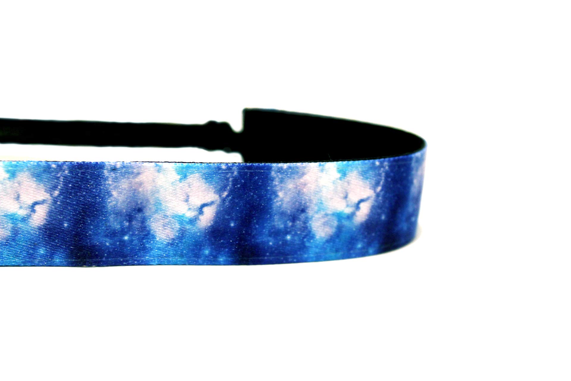 Mavi Bandz Adjustable Non-Slip Fitness Headband - Blue Galaxy Outer Space Tie Dye-picture-25