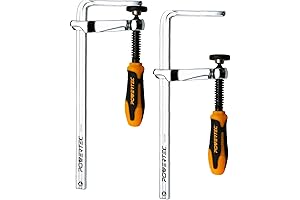 POWERTEC 71409 - Quick Release Guide Rail Clamps for MFT Table or...