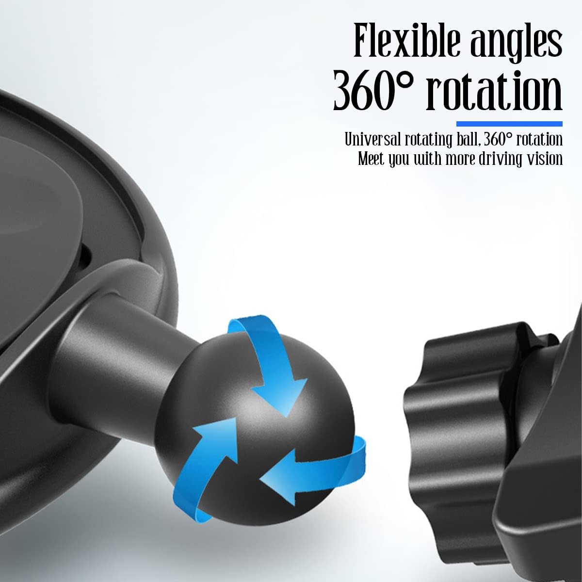 Car Phone Holder for CD Slot, Cell Phone Mount for CD Player, Magnetic or One Button Release, Silicone Pad Protection and 360° Rotation, Compatible with All iPhone, Android, Smartphones Clip/Black