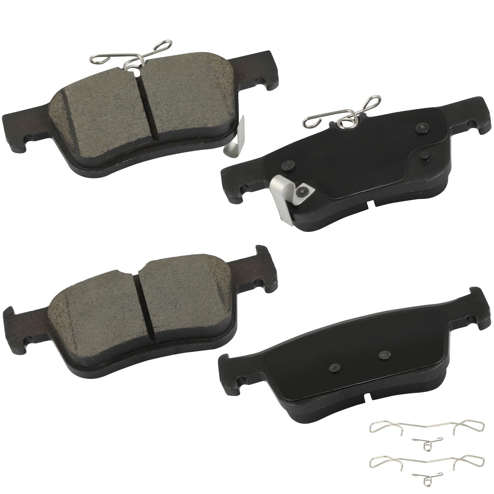 cciyu D2102 Brake Pads w/Hardware Rear Disc Brake Pad Set | Fit For Acura For Integra,For TLX,For Honda For Accord,For Civic,For Insight