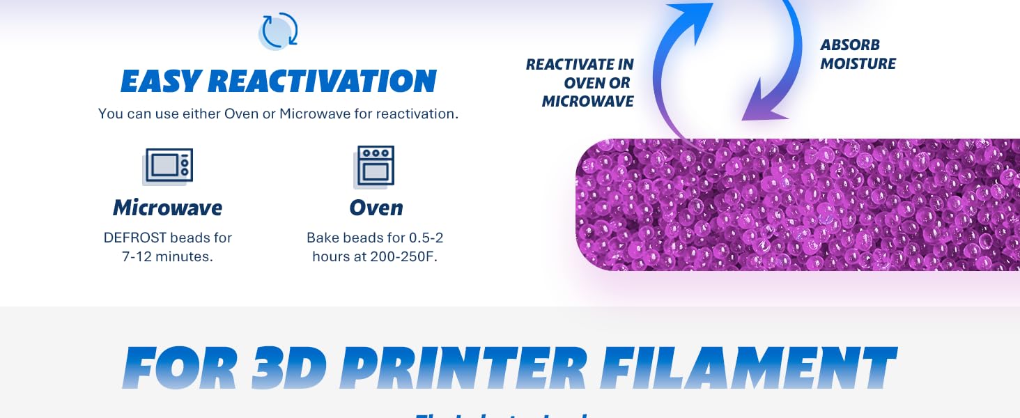 Dry & Dry [5 LBS] Blue Indicating Silica Gel Beads Desiccants (Industry Standard 3-5 mm) - Reusable Desiccant Beads Silica Beads(Blue to Pink)
