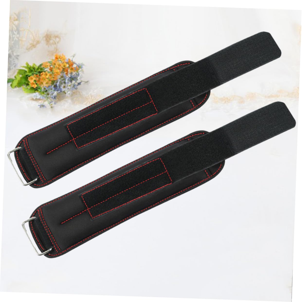 Muñequeras Saco de Arena para Fitness, Tejido Negro, Fácil de Usar, Soporte de Peso Adecuado para Entrenamiento Muscular y Deportes