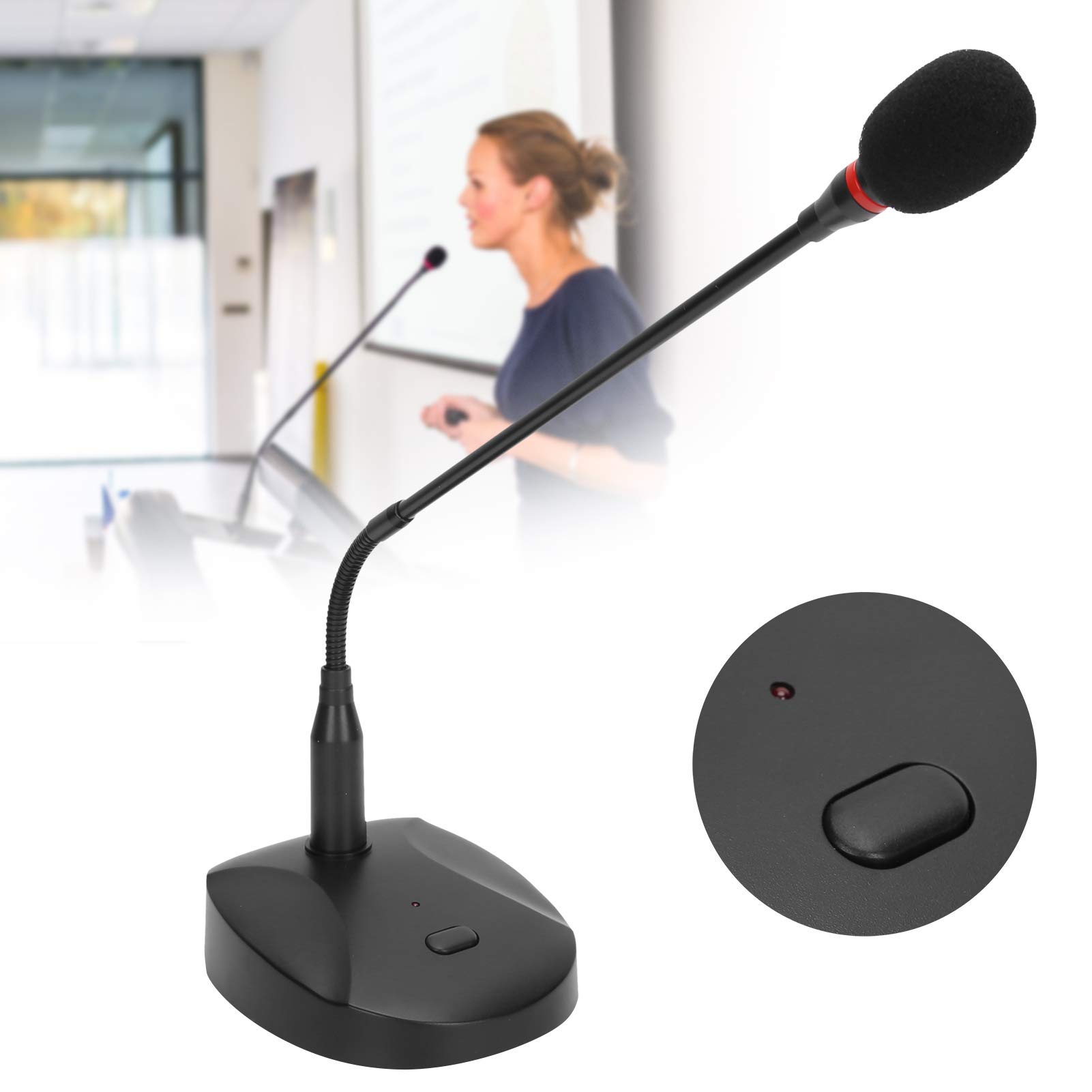 Microfono USB per PC, microfono USB professionale da tavolo per PC e Mac, compatibile con qualsiasi computer, alta sensibilità, microfono per conferenza con facile regolazione dell'angolazione