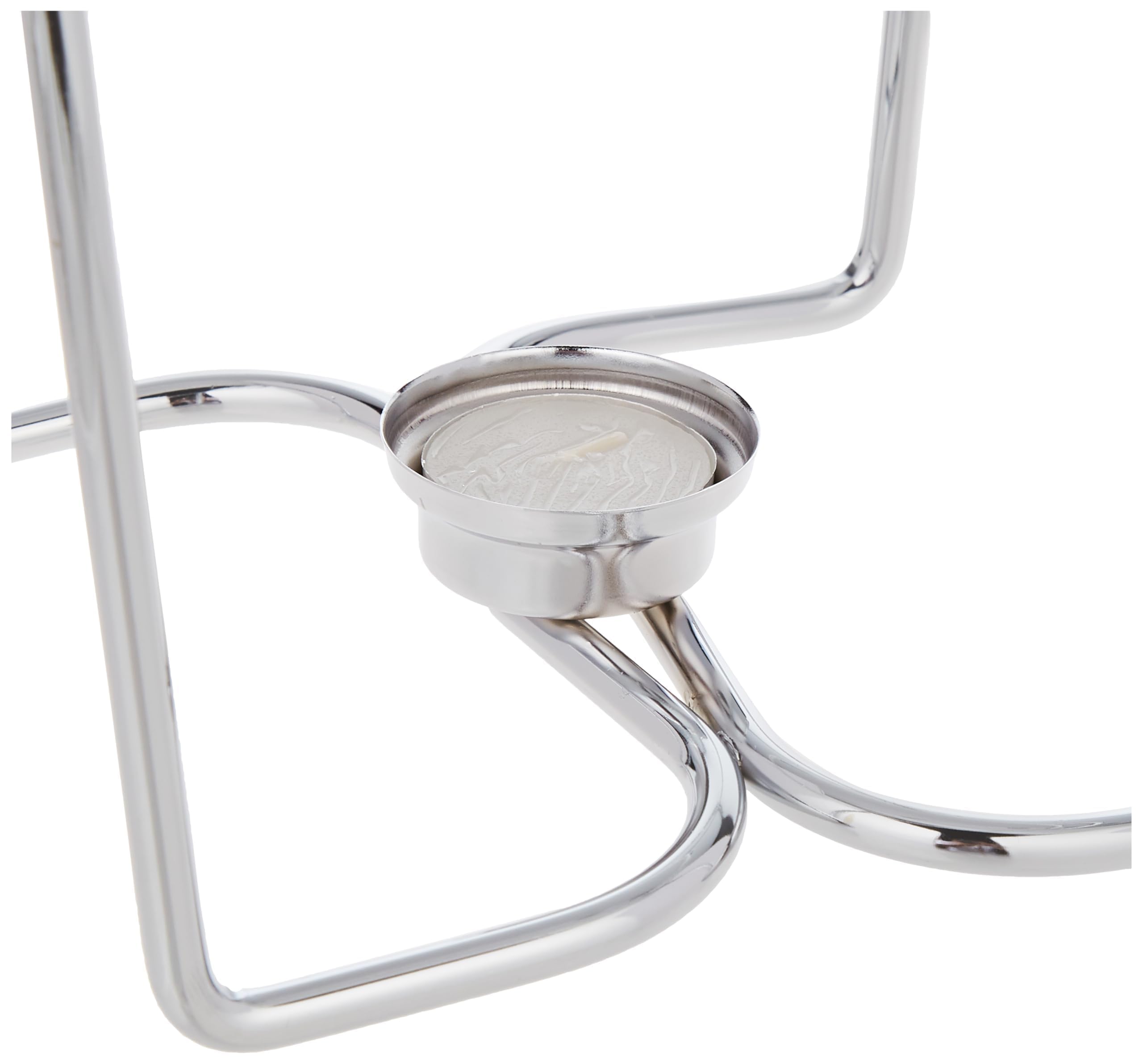 APS 65035 Servierschale mit Stövchen Ø 23cm, H: 26cm, Stövchen Metall verchromt, Glasschale, 4 Liter, Deckel Edelstahl poliert Schöpfkelle aus Edelstahl, -HOT POT-