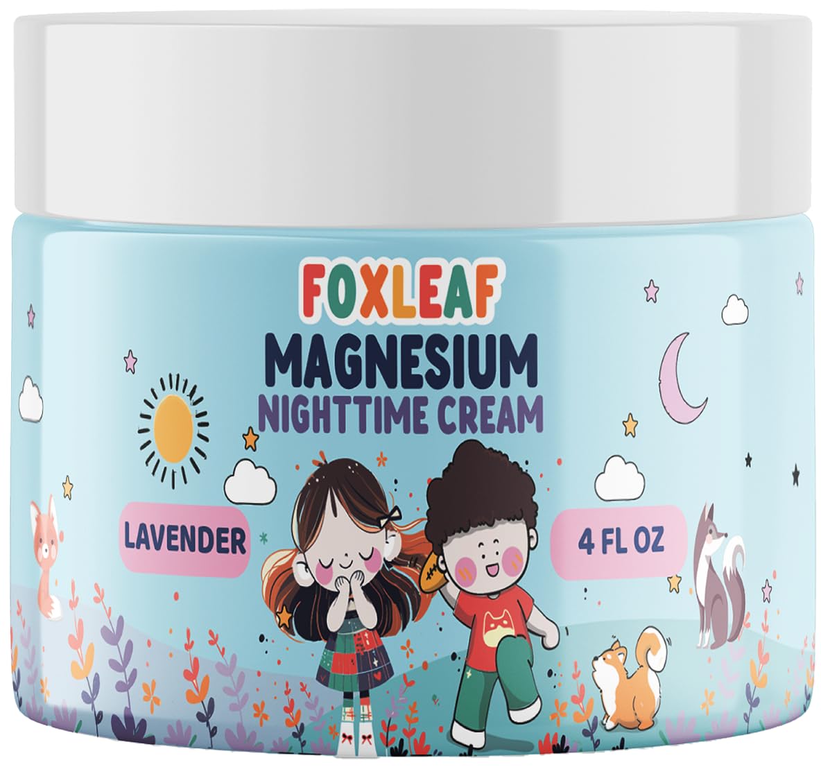 Magnesium Cream For Kids - Supports Sleep & Comfort with Aloe Vera, Shea Butter, Dandelion Root Extract & Lavender Scented - Made In USA - 4oz