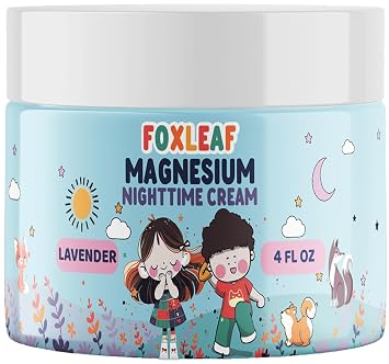 Magnesium Cream For Kids - Supports Sleep & Comfort with Aloe Vera, Shea Butter, Dandelion Root Extract & Lavender Scented - Made In USA - 4oz