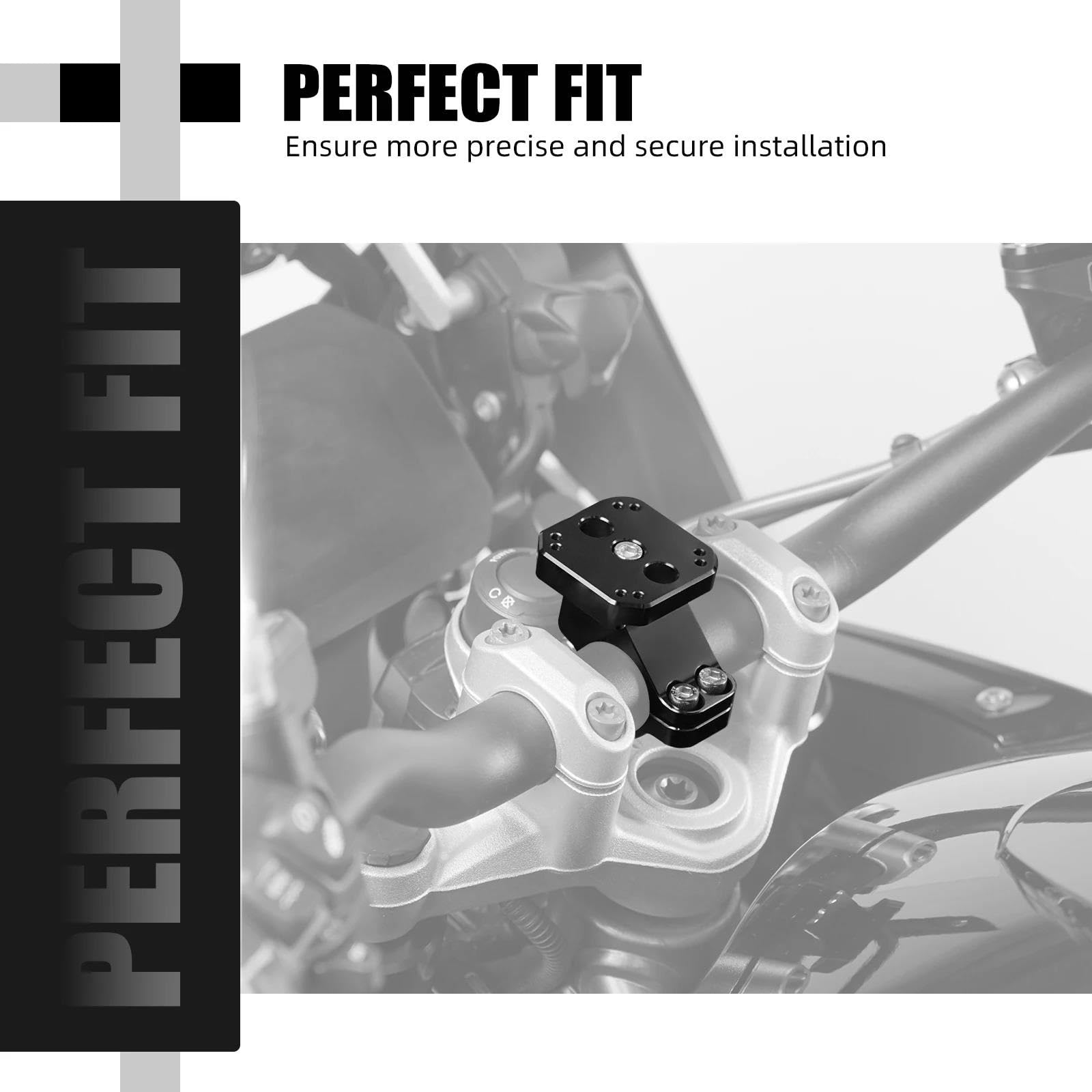Guidon Fixe Support De Téléphone GPS pour Moto 32mm 1-1/4 Pouces Base pour BMW R1200GS R1250GS R1300GS/Adventure 2013 – 2025