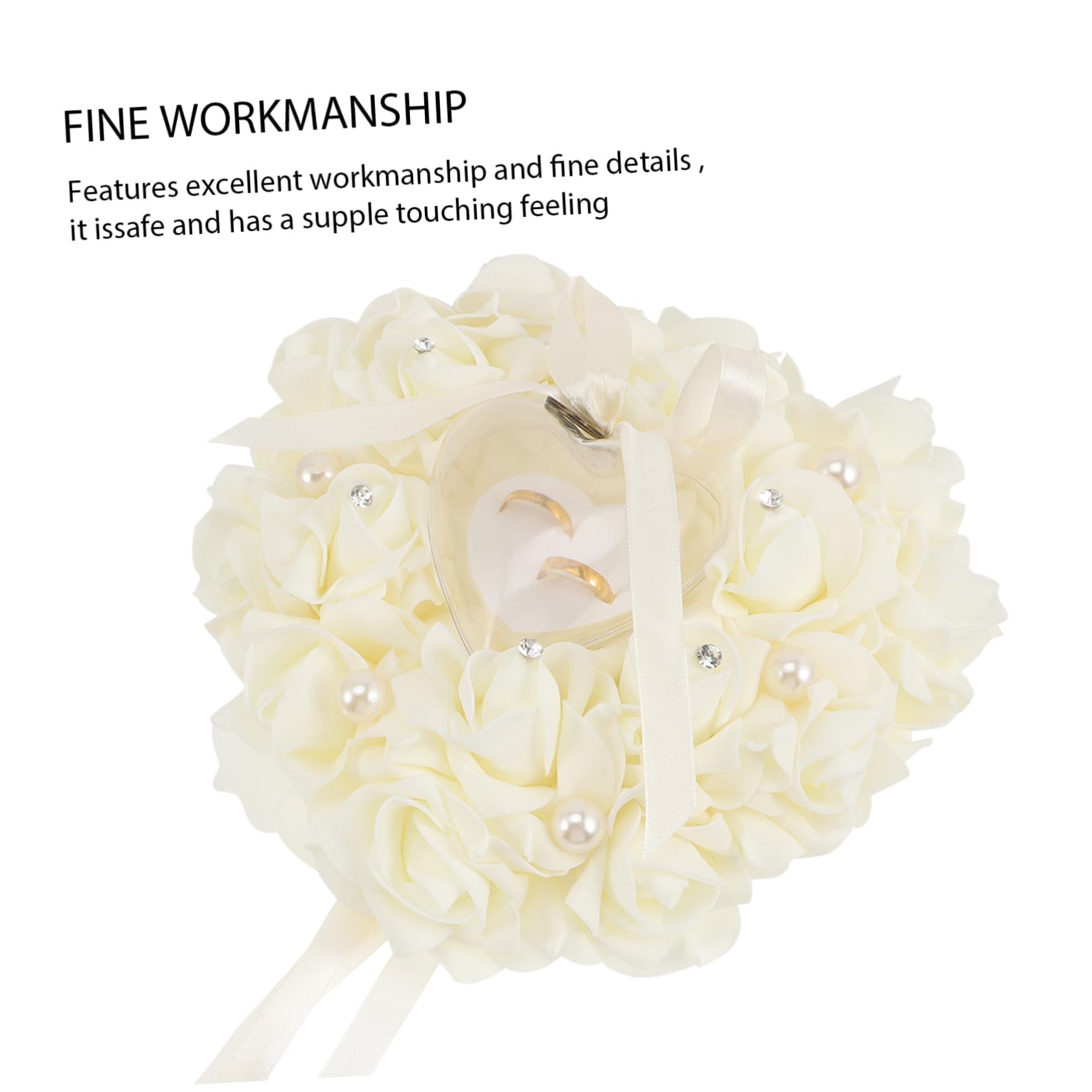 SOIMISS 3stücke Herzförmige Ringbox Mit Blumen- Romantischer Ringhalter Für Hochzeiten Verlobungen Und Jubiläen Elegantes Hochzeitszubehör Für Brautpaare Und Besondere Anlässe