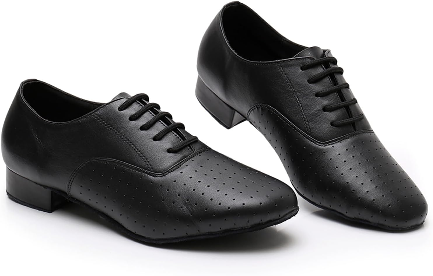 Men's Closed-Toe Ballroom Tango Wedding Performance Practice Professional Dance Shoes