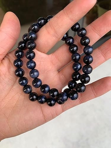 Miniatura 5 de Adabele 1 pulsera de piedras preciosas elásticas naturales de 0.315 in (0.31 pulgadas), cuentas de 7 a 8.5 pulgadas, cristal curativo, energía de