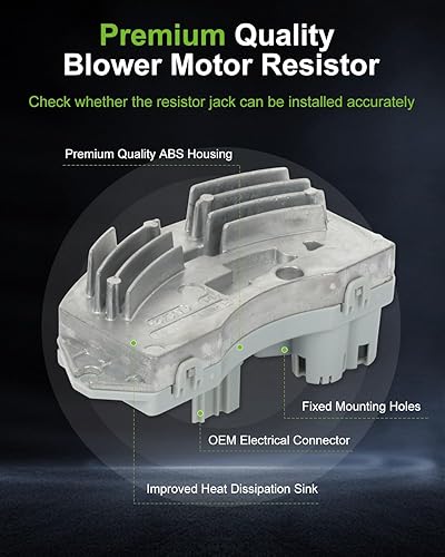 Miniatura 3 de SCITOO Regulador de resistencia del motor del ventilador HVAC para 2011 para BMW Serie 1 M, 128i, 135i, 135is, 323i, 325i, 325xi, X4, X5, 2008-2015