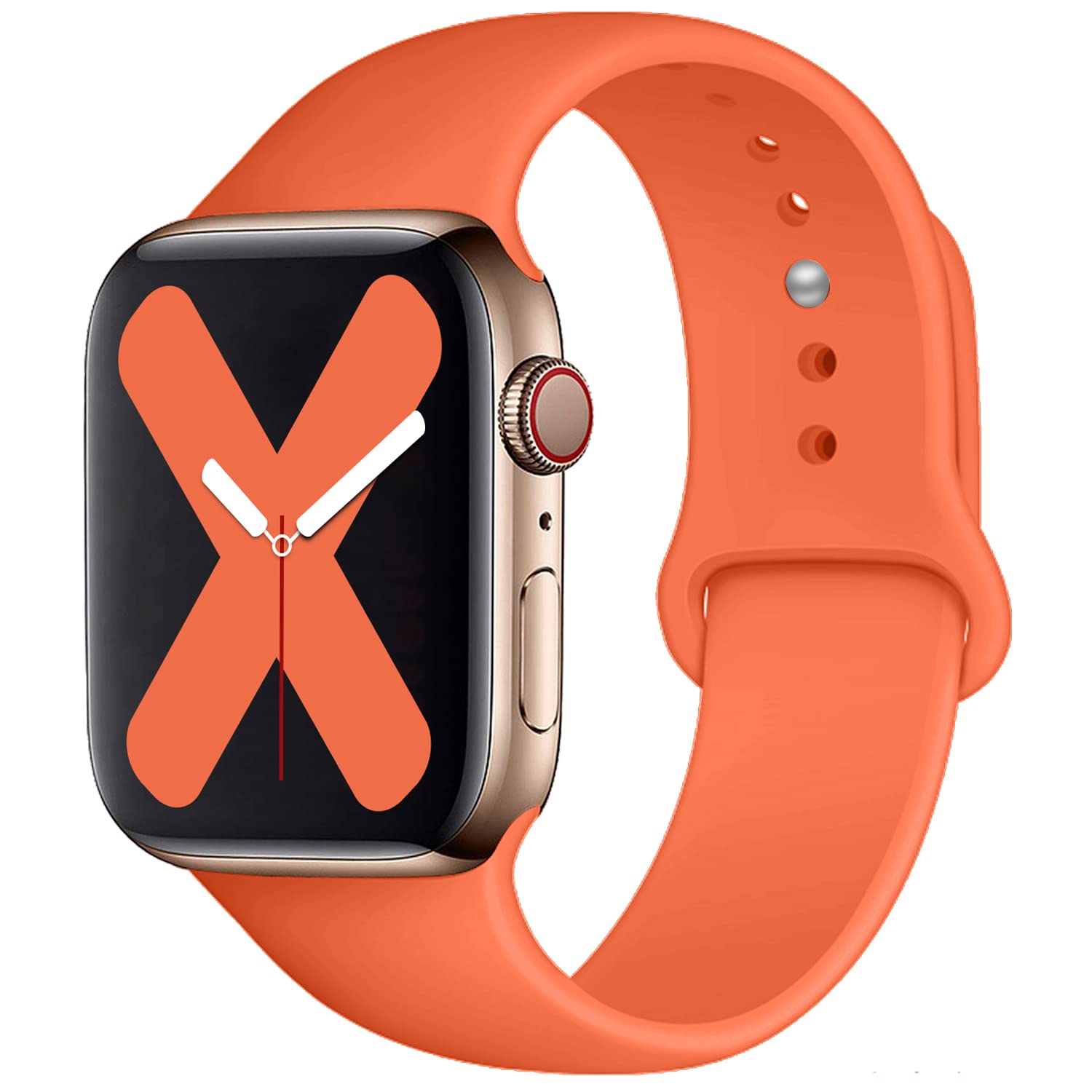 Saucyi Compatible with Apple Watch Band 41mm 40mm 38mm 49mm 45mm 44mm 42mm,Soft Silicone Sport Band Replacement Strap with Classic Clasp for iWatch Series 8 7 6 5 4 3 2 1 SE