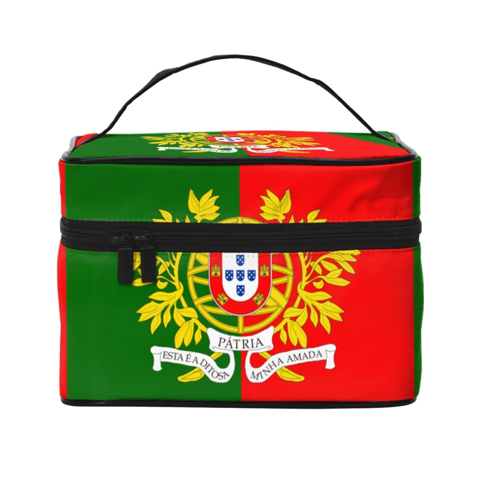 Women Travel Makeup Bag Portable Toiletry Bag Flag Of Portugal Cosmetic Bag Fashion Wash Bags