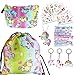 URAQT Bolsa Infantil Guarderia, Bolsa de Cuerdas Niño, Cordón Mochilas Party Bolsas, Bolsa de Algodón con cCuerdas ,Lindo Unicornio Mochila con Cordón para Regalo de Fiesta de Cumpleaños 23pcs
