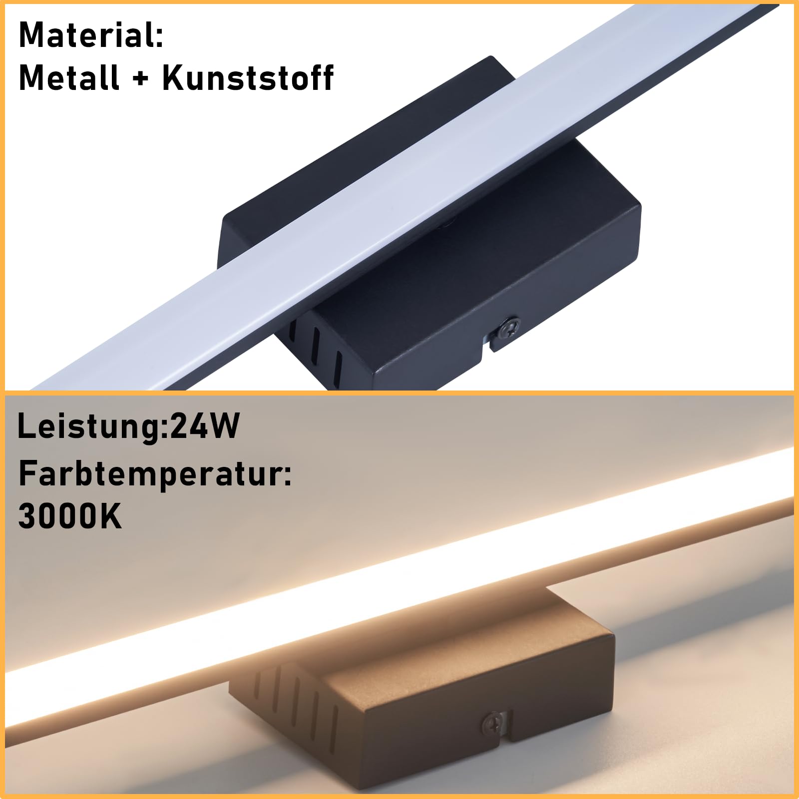Moderne plafondlamp zwart 23 cm IP44 - Flavi