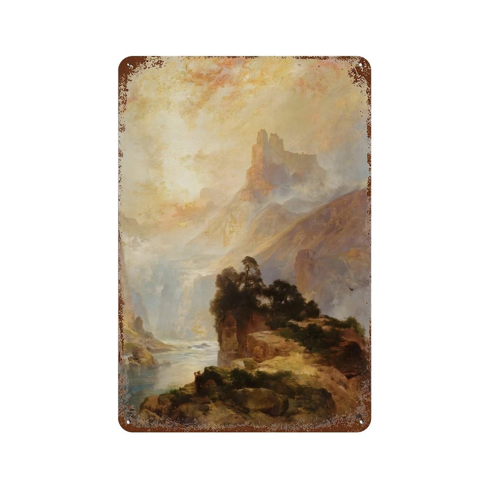 xiaoxiaoshen Thomas Moran (14) Wall Decor Art Metal Tin Poster Modern Home Decor Art Home Bar Shop Decorations Vintage Sign 30x20cm