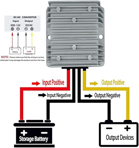 Miniatura 5 de Convertidor de CC a CC de 24 V, 5 a 120 W, para 12 V a 24 V CC, convertidor de 12 V a 24 V, convertidor de 9 V a 24 V, elevador de 12 V a 24 V, etc.