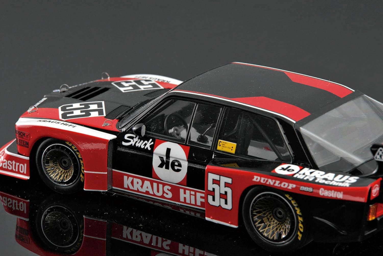 PLATZ) PLATZ/BEEMAX 1/24 BMW 320 E21 Turbo Gr.5 1980 DRM Zolder Westfalen Cup Winner Kunststoff Modell BX24028 (Automobil)