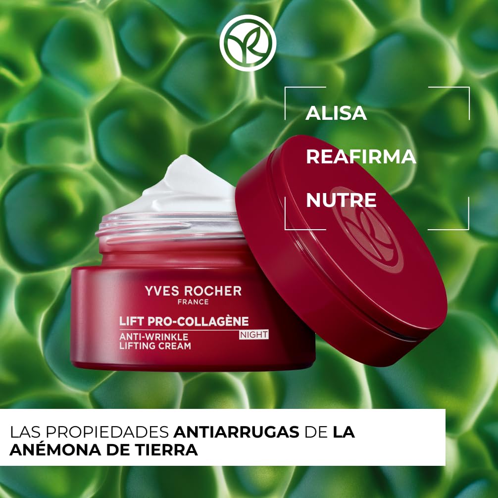 Yves Rocher LIFT PRO-COLLAGÈNE Set Antiarrugas Completo Día y Noche + Sérum – Efecto Volumen y Firmeza – Colágeno Vegetal y Ácido Hialurónico – Todo Tipo de Piel