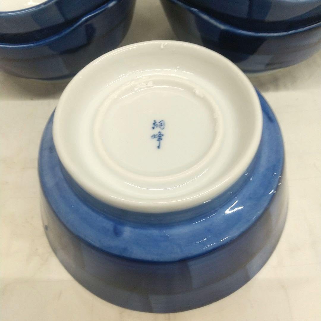 美濃焼 煮物鉢 瑠璃半月 5枚