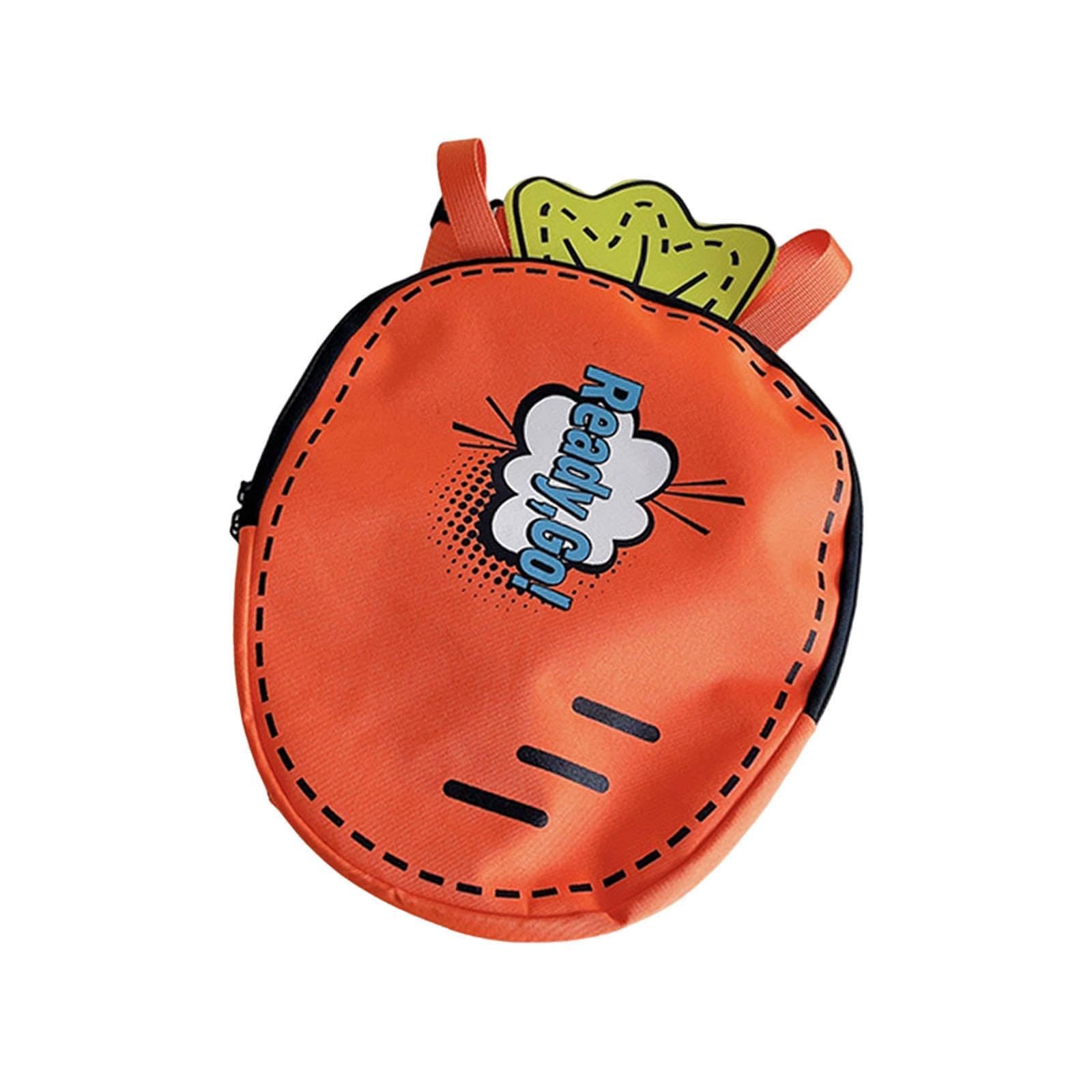 Kids Backpack Cartoon Carrier Badminton Bag for Outdoor Sports Camping Girls Orange with Words-picture-22