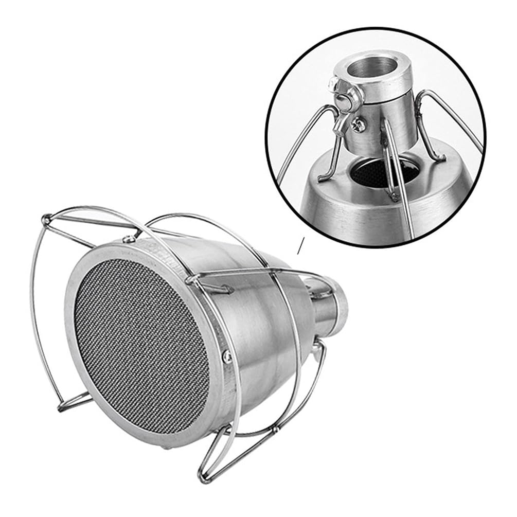 Accesorio para Soplete De Cocina, Lanzallamas De Acero Inoxidable 304 Sin Humo, Asador De Mano, Lanzallamas De Propano Culinario para Alimentos De Cocina, Soplete Abrasador para Exteriores para Asar