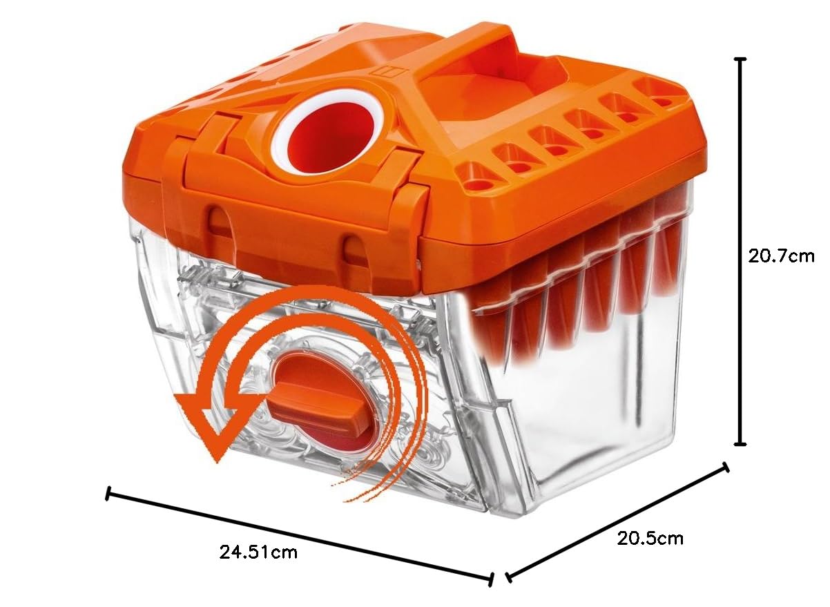 THOMAS ZYKLON-Filterbox,245x205x207 mm (LxBxH), Transparency/Orange